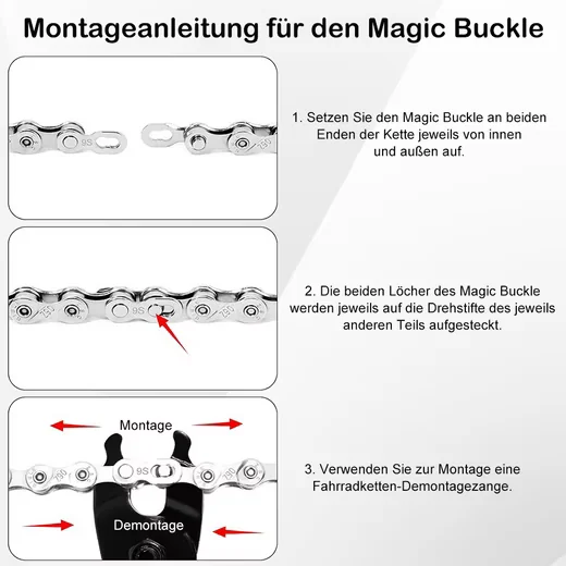 AFKSMILE Kettennieter & Kettenschlosszange Fahrrad Kettenwerkzeug Set