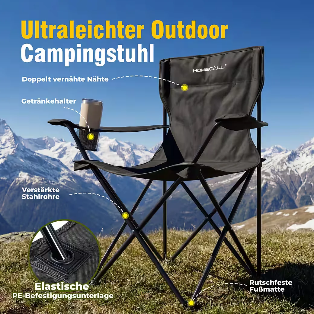 HOMECALL Campingtisch mit Stühlen klappbar Camping Picknick Set