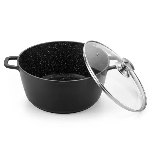 CHEFFINGER Aluguss-Kochtopf 28 cm 6 L, Antihaft, Induktion