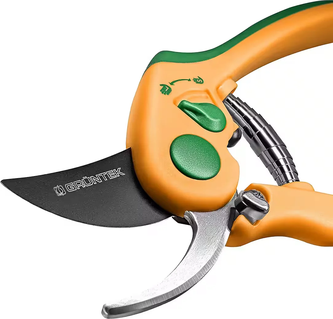 GRÜNTEK Gartenschere Flamingo, variable Öffnung, Schnitt bis 19 mm