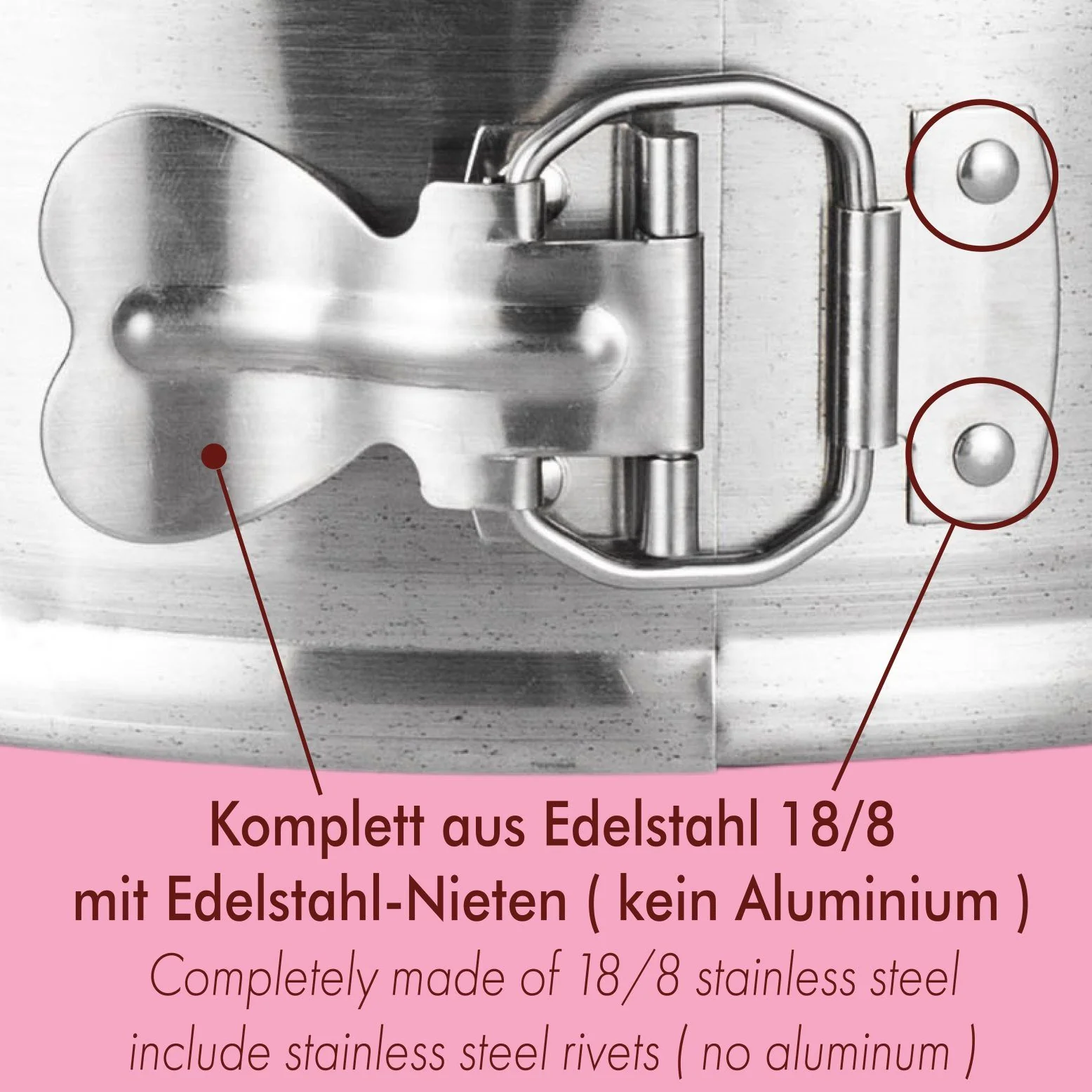 IMMER Springform 2er Set 18/25 cm Edelstahl unbeschichtet PFAS-frei