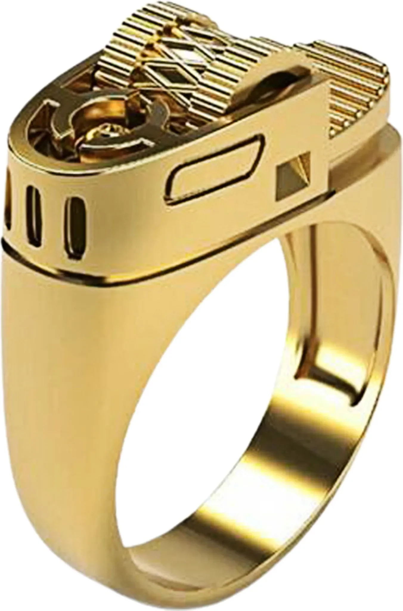 Herren-Modering – glänzender Reif aus Legierung