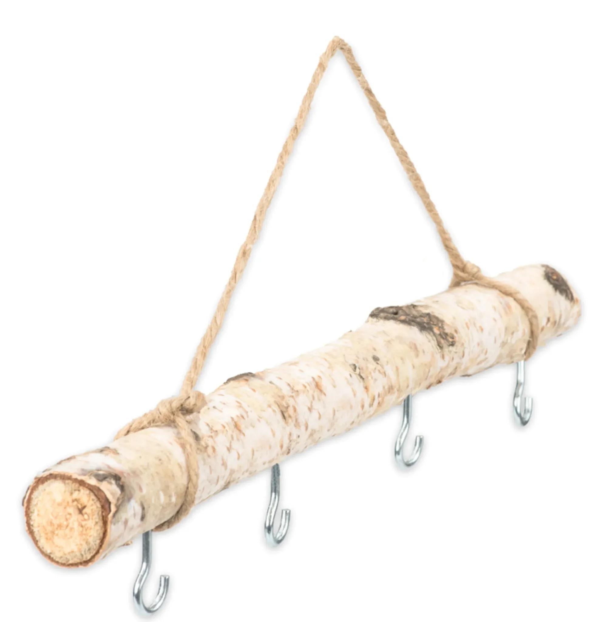 Birkenzweig mit Haken & Kordel – 50 cm