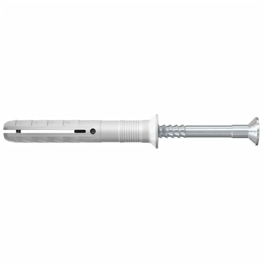 Fischer Dübel 050353 Nylon mit verzinkter PZ2 Stahlschraube 80 x 6 mm