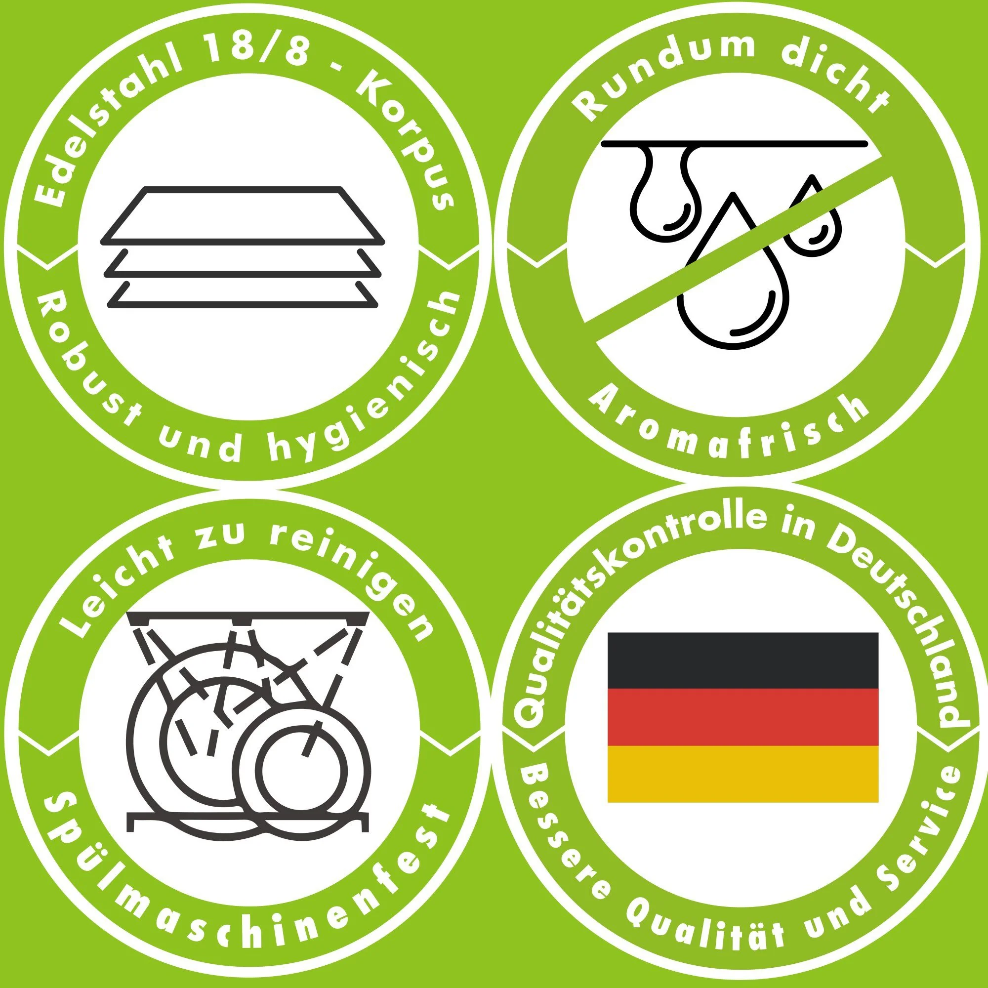 IMMER Vorratsdose Edelstahl 9L für Meal Prep Teig und Marinieren