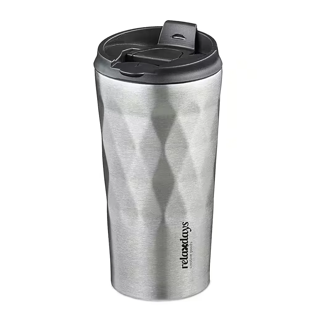 Relaxdays Thermobecher to go Edelstahl 350 ml Kaffeebecher