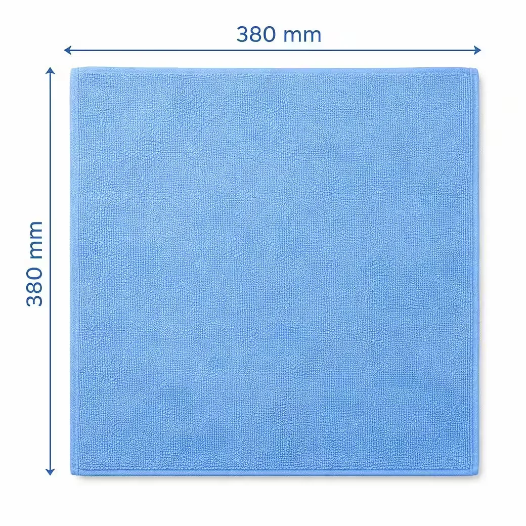 BAYLI Mikrofasertücher 30er Set 38x38 cm 210 gsm blau Reinigung