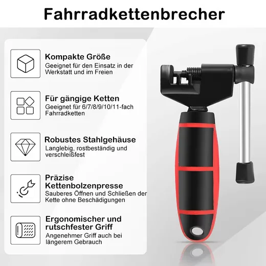 AFKSMILE Kettennieter & Kettenschlosszange Fahrrad Kettenwerkzeug Set