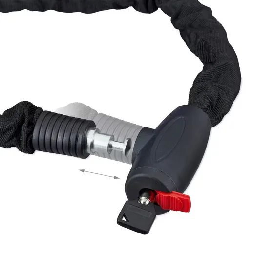 Relaxdays Kettenschloss SECURE 100 cm Fahrradschloss