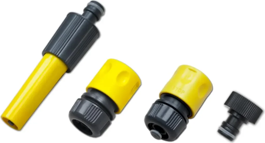 Bradas Gartenbrause-Set 4-teilig 1/2 Zoll gelb