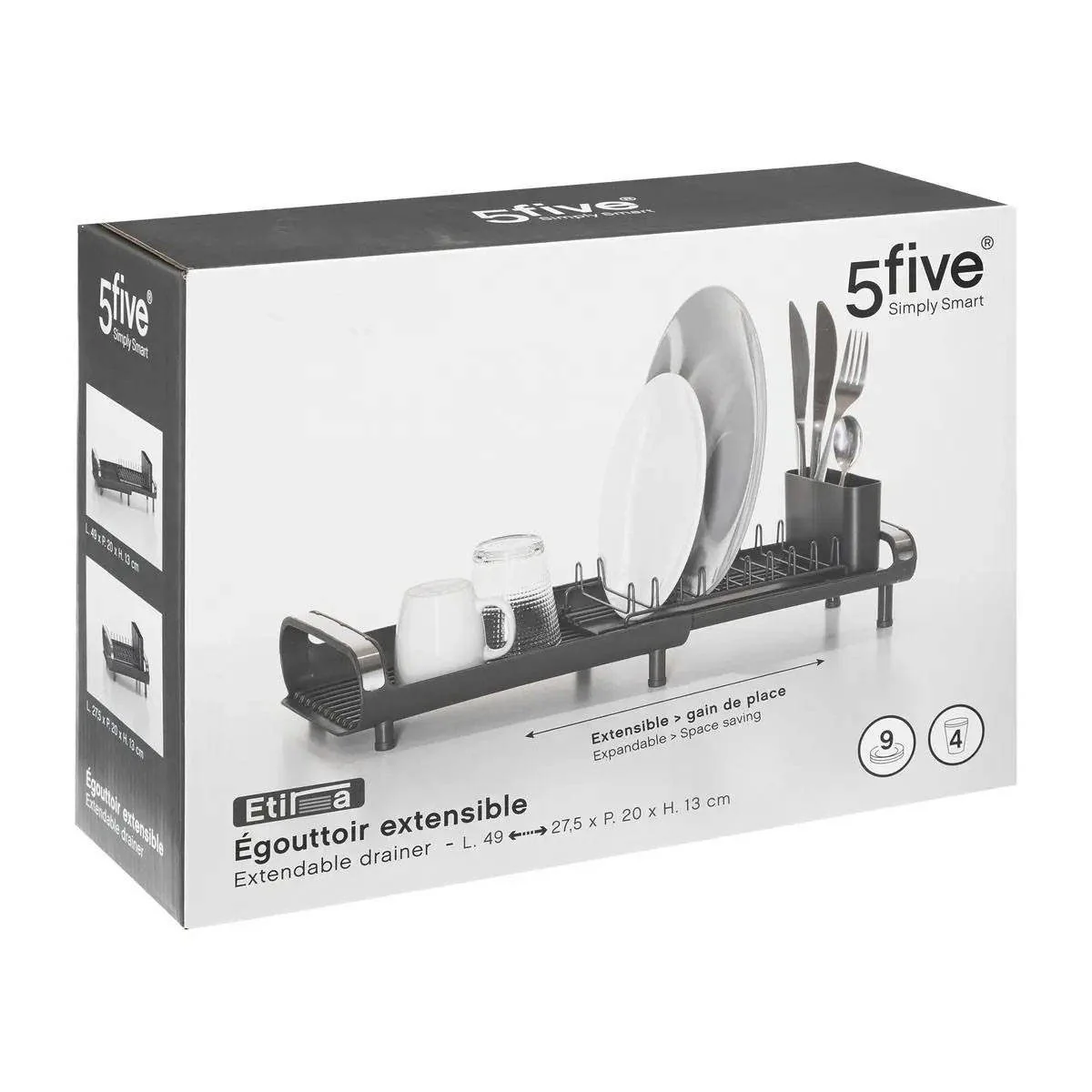5FIVE SIMPLY SMART ETIRA Abtropfgestell 49 x 20 x 13 cm