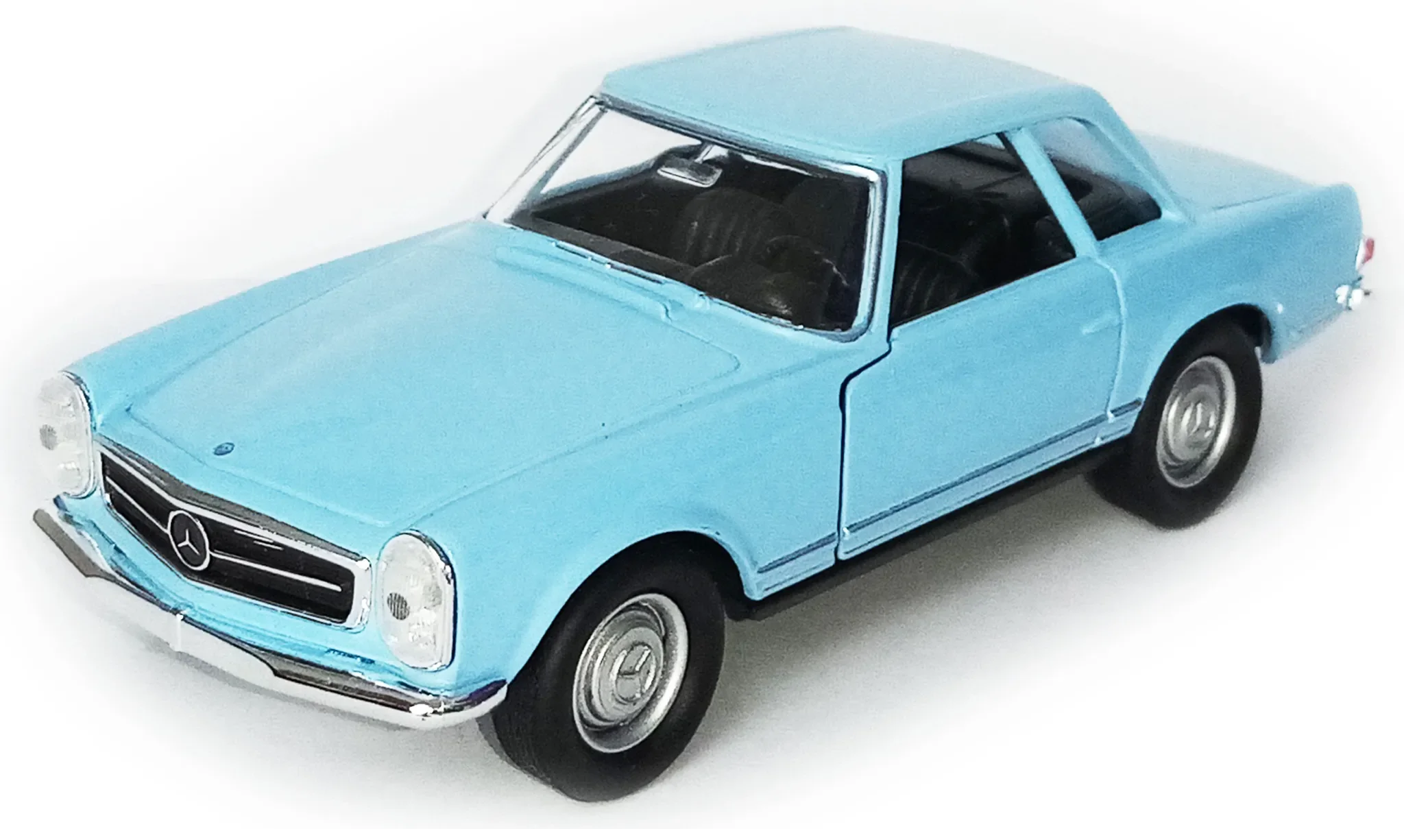 Mercedes-Benz 230SL (1963) – Modellauto aus Metall, hellblau