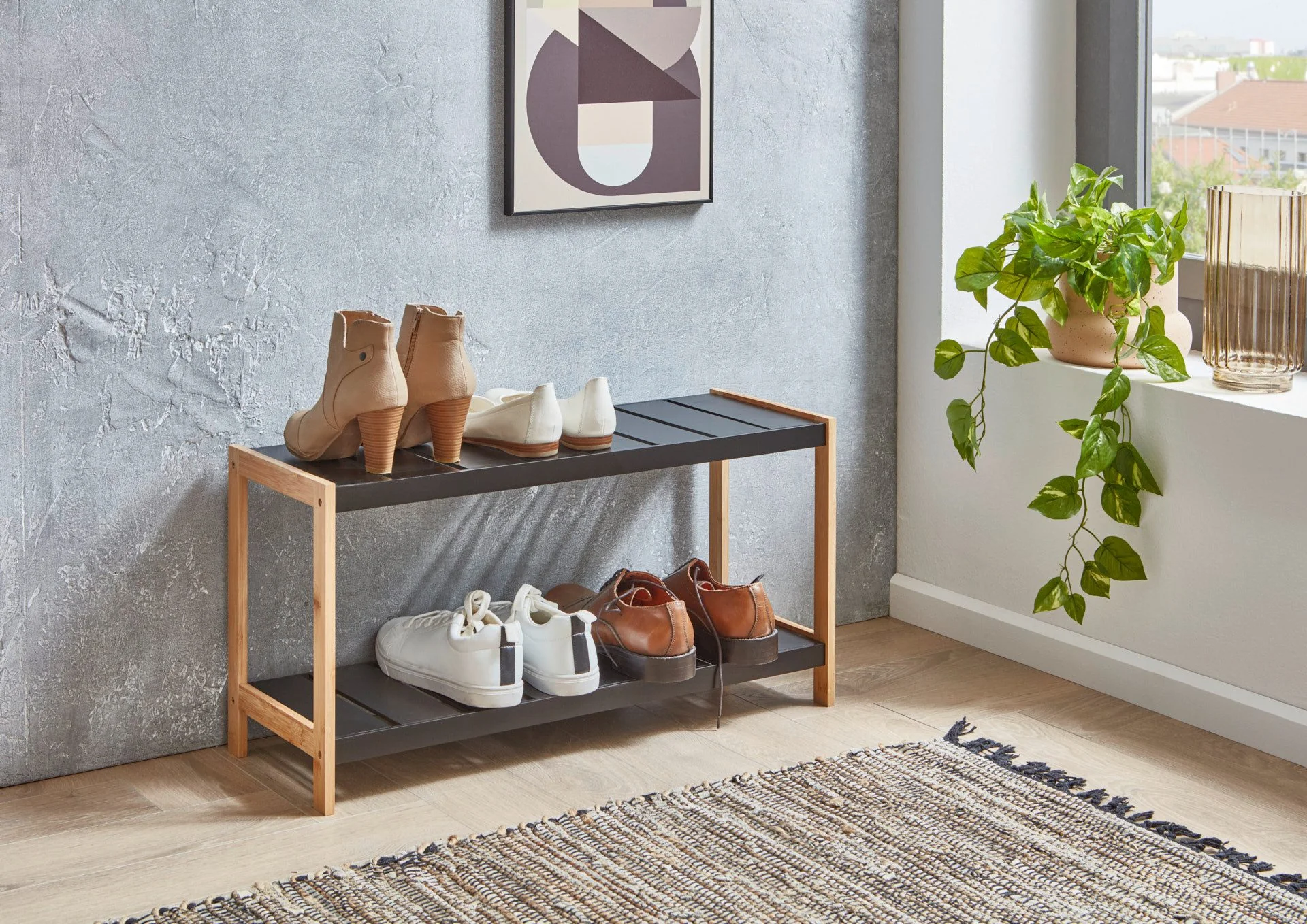 FURNLING Schuhregal Littleo Schuhablage für Flur platzsparend