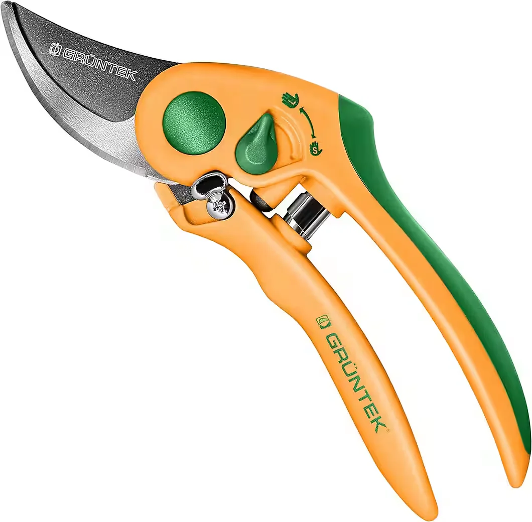 GRÜNTEK Gartenschere Flamingo, variable Öffnung, Schnitt bis 19 mm