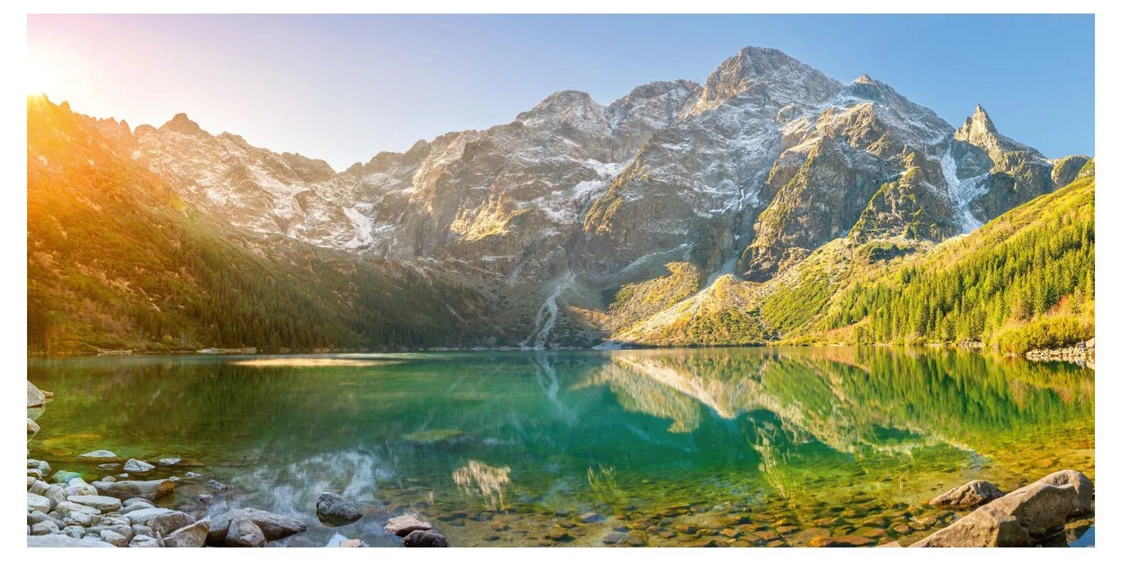 Panorama-Postkarte „Faszination Erde“ – Morgendämmerung