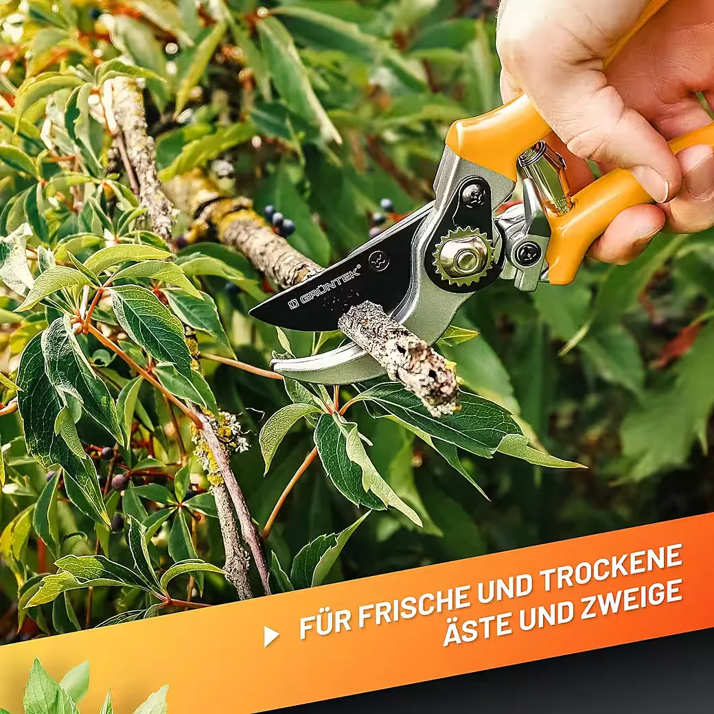 GRÜNTEK Gartenschere SPECHT 55 mm Klinge japanischer Stahl