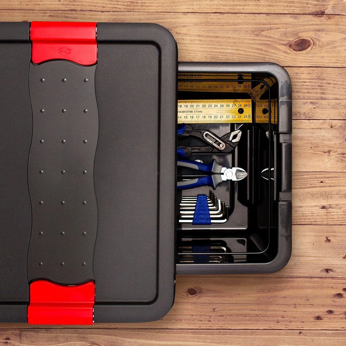 KEEEPER eckhart Transportbox 83 l mit Deckel Schiebeverschluss stabil