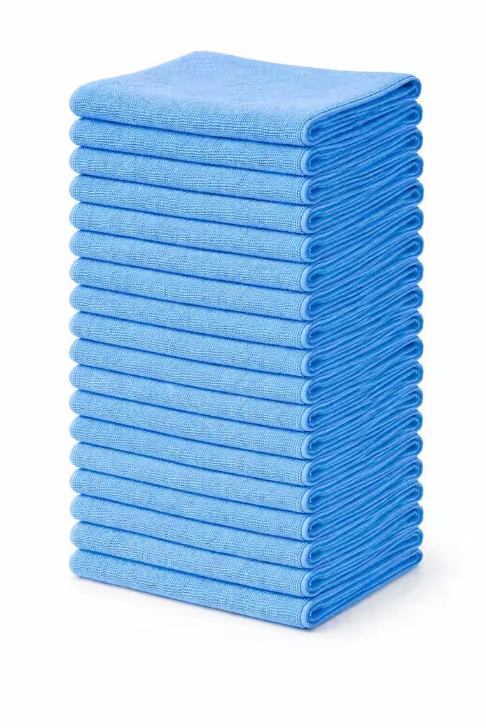 BAYLI Mikrofasertücher 30er Set 38x38 cm 210 gsm blau Reinigung