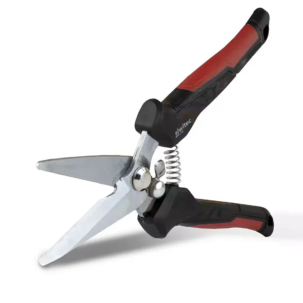 SIWITEC SG-12 Gartenschere mit gerader Klinge, Pflanzenschere