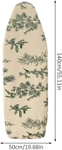 COONOOR Bügelbrettbezug 100 Prozent Baumwolle Gummizug 140 x 50 cm