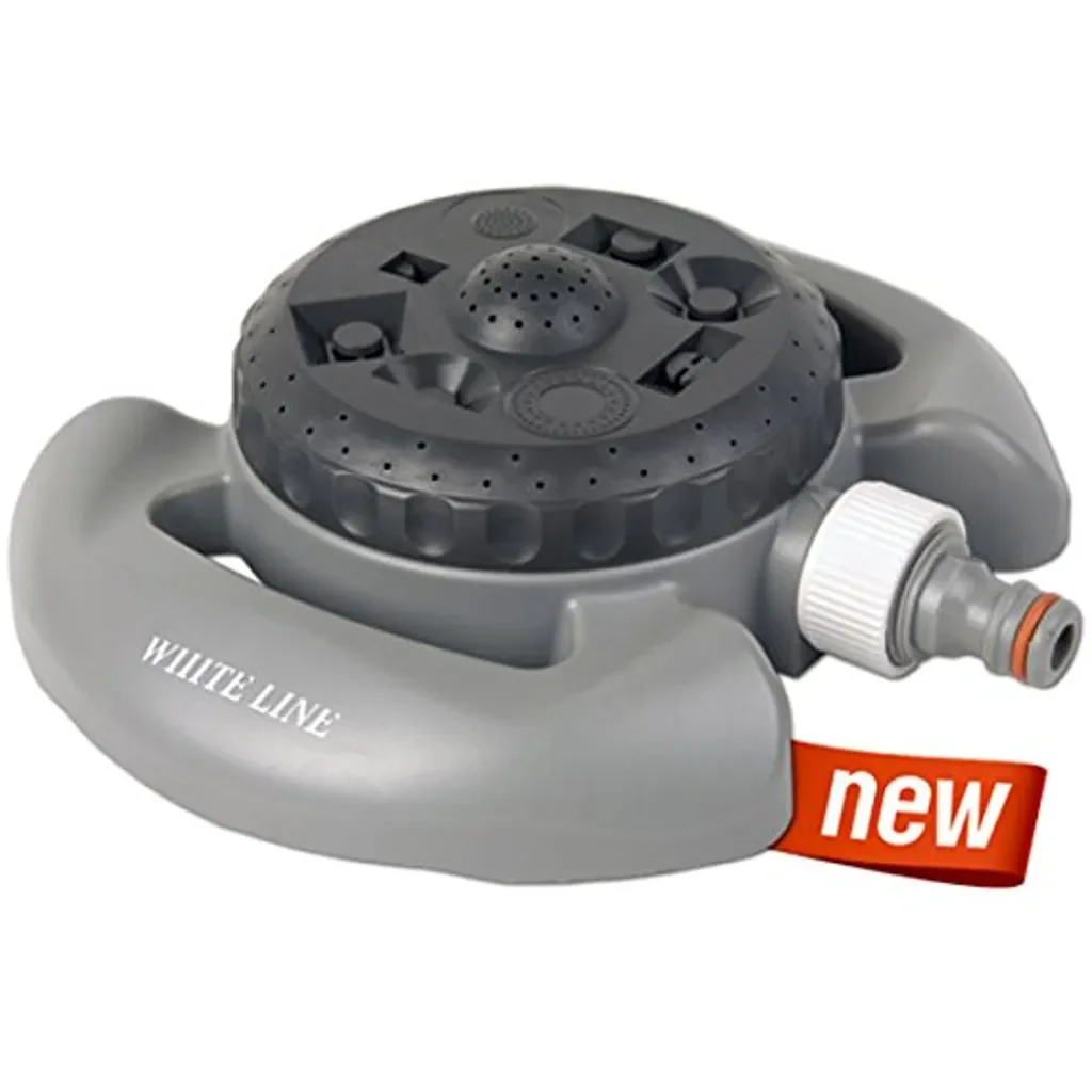 Bradas White Line Rasensprenger 8 Funktionen grau