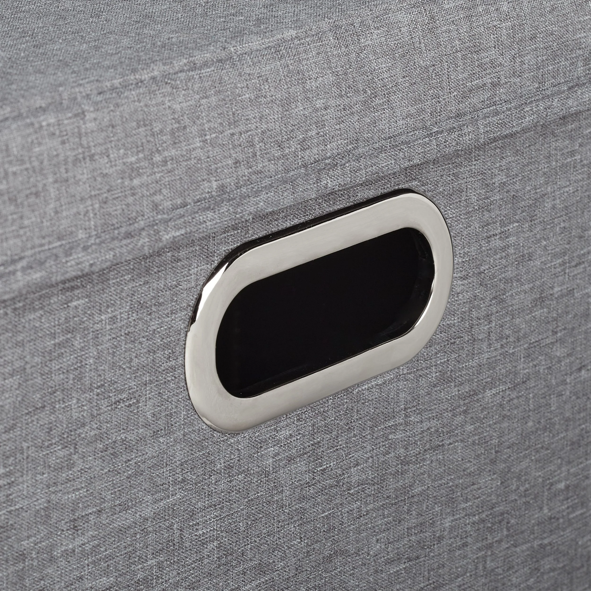 Relaxdays Aufbewahrungsbox mit Deckel 2er Set grau