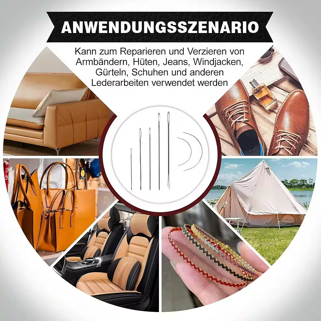 LUXUSKOLLEKTION Nähnadeln für Leder Handnähnadeln Set