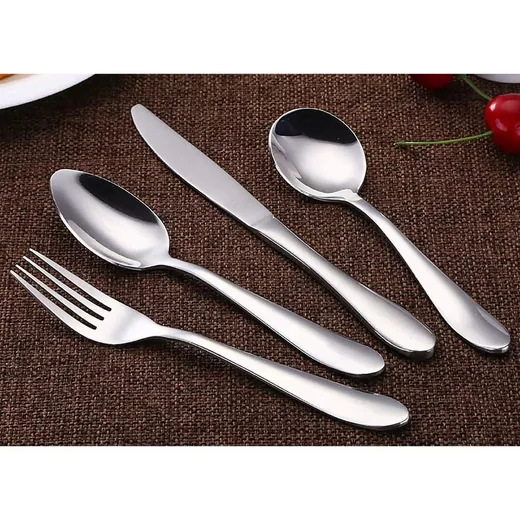 LUXUSKOLLEKTION Kinderbesteck 4-teilig Edelstahl 18/10