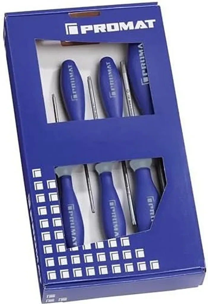 PROMAT TORX Schraubendrehersatz 6-tlg Mehrkomponentengriffen
