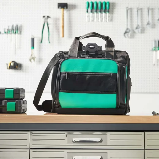 MUSTBAU Werkzeugtasche mit LED Beleuchtung Organizer