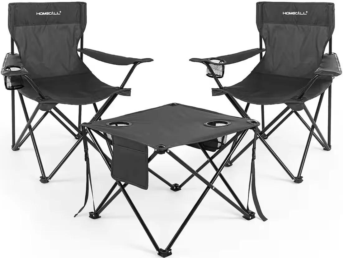 HOMECALL Campingtisch mit Stühlen klappbar Camping Picknick Set