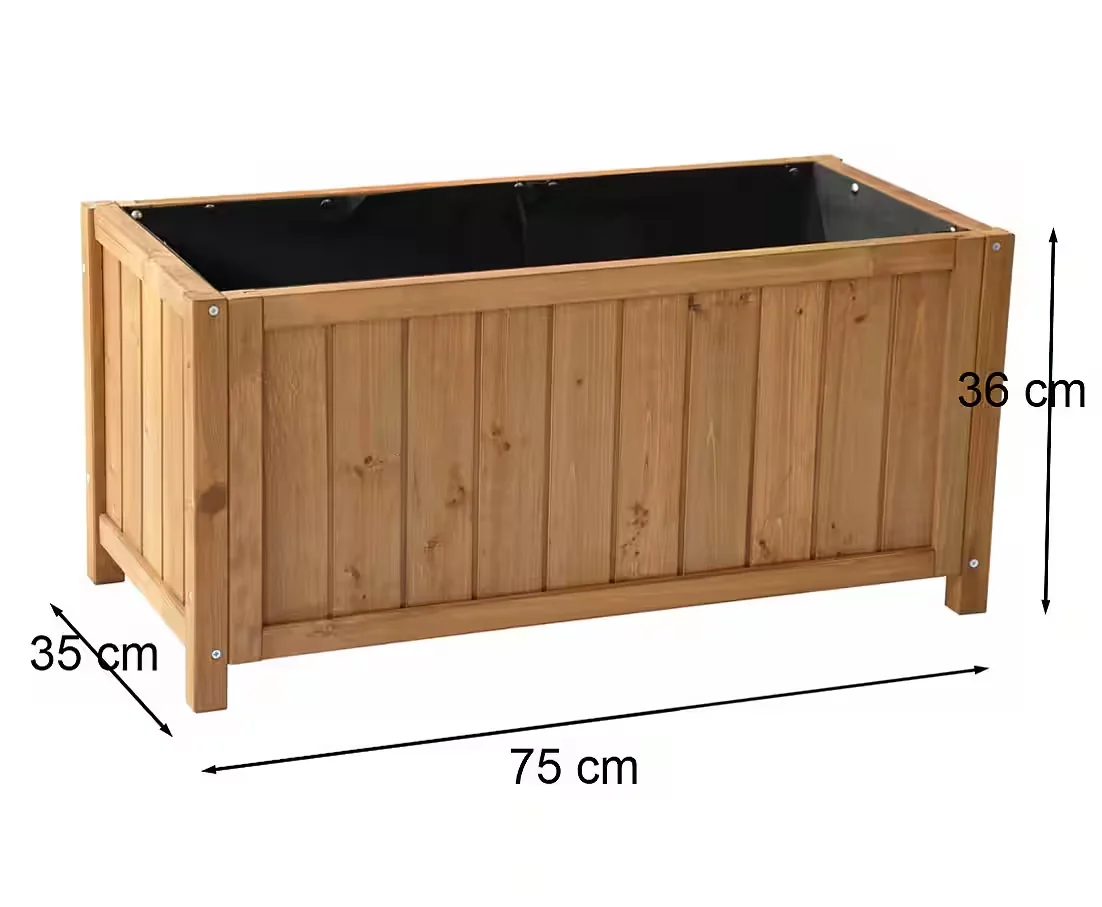 DAZIKEMO Blumenkasten Pflanzkübel 75 x 35 x 36 cm