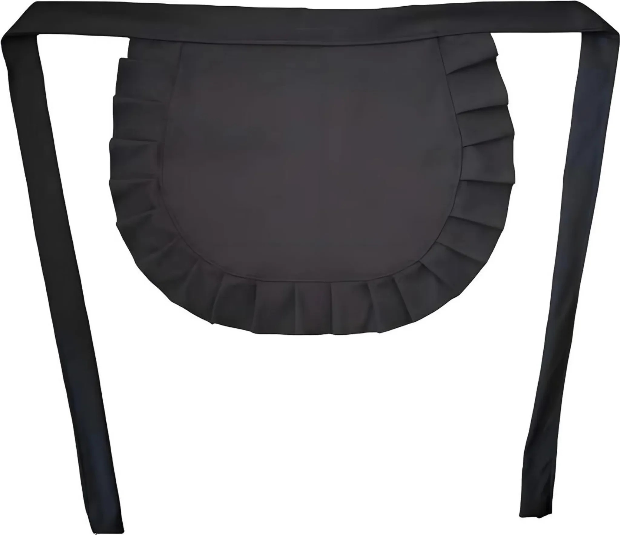 Maid Cosplay Schürze – Halbschürze mit Rüschen, Unifarben