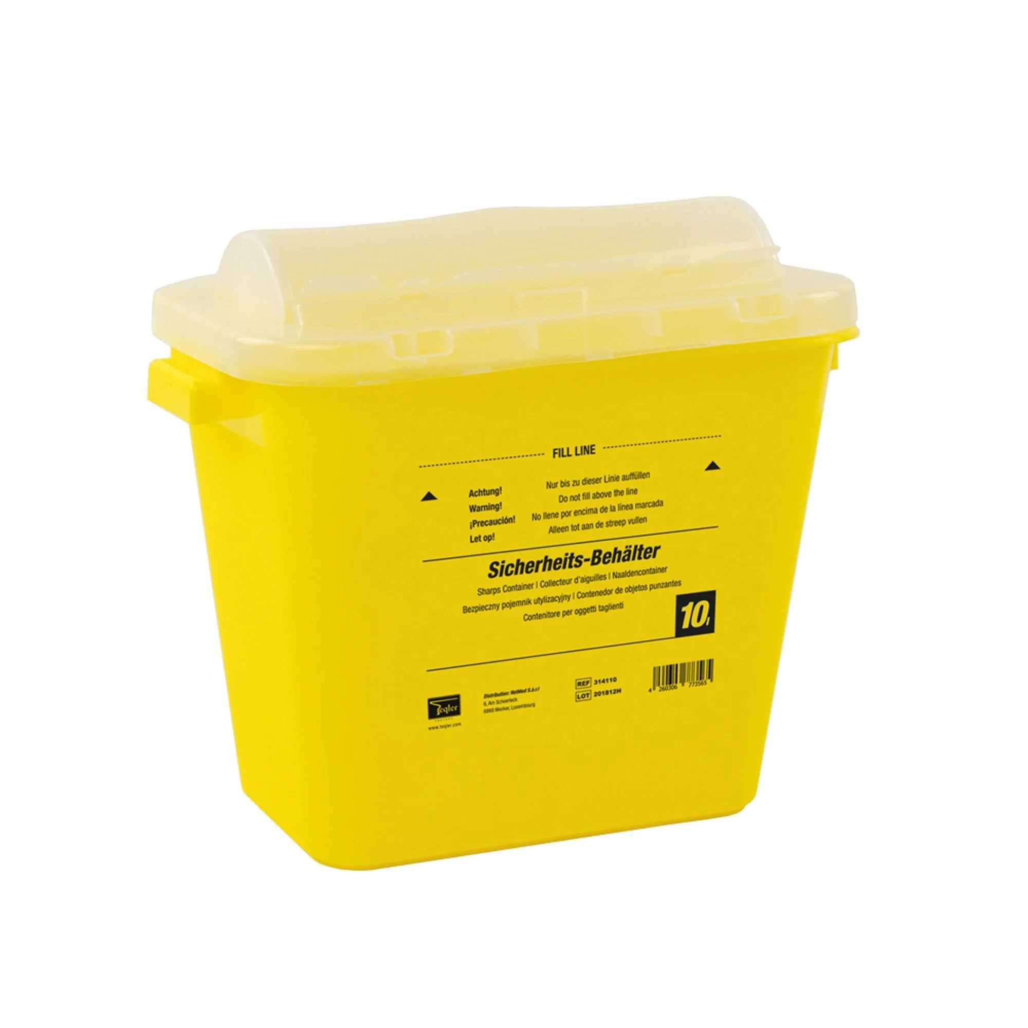 Abwurfbehälter 10 Liter – Erste-Hilfe & Medizin