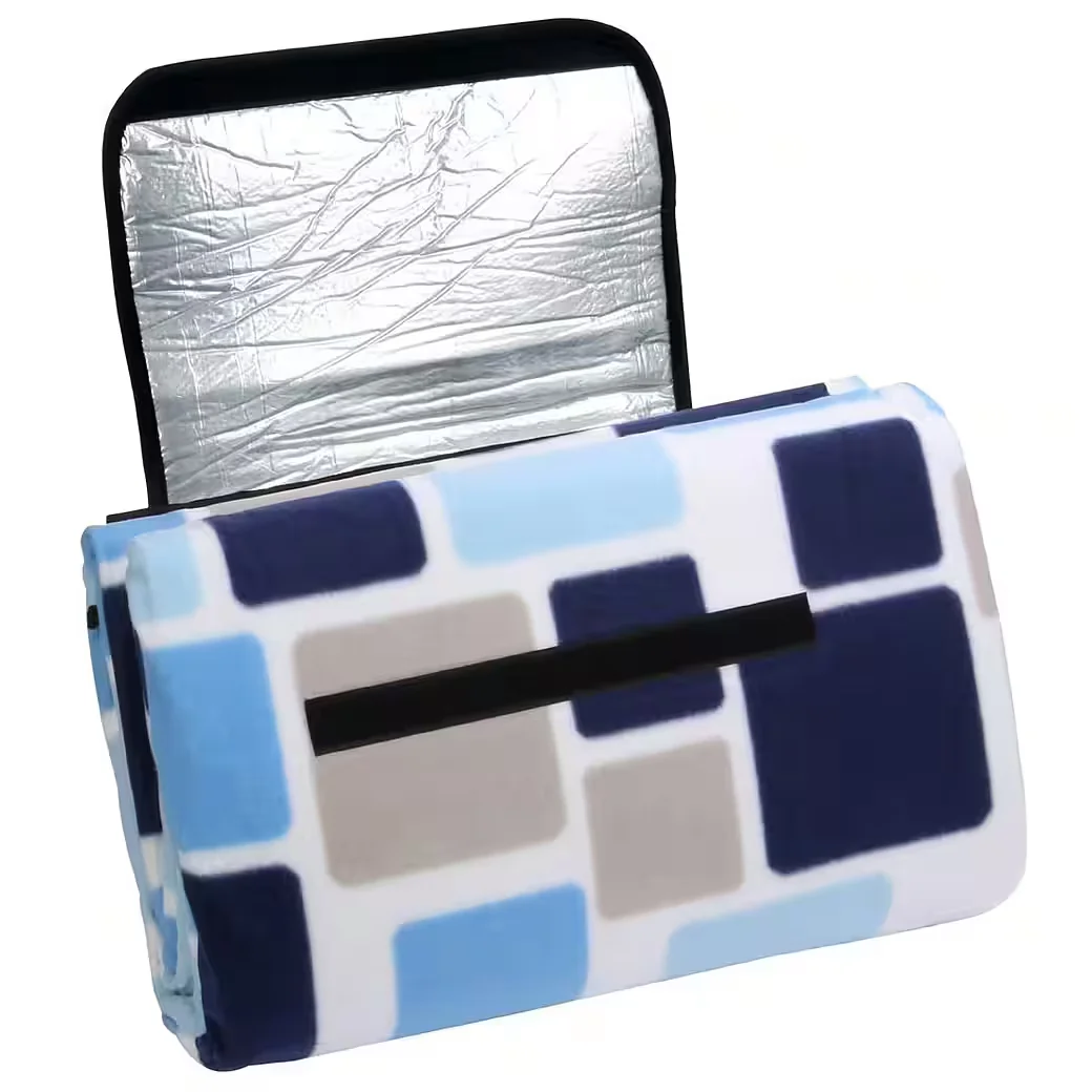 YOURGEAR Picknickdecke Cube XL 200x200 wasserdicht isoliert Fleece