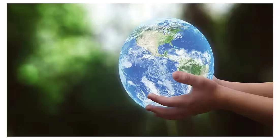 Panorama-Postkarte „Faszination Erde“ – Blauer Planet