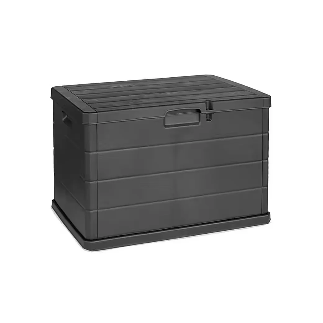 MOJAWO Auflagenbox 170L Kissenbox Sitzbank Kunststoff Anthrazit