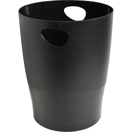 EXACOMPTA ECOBIN Papierkorb 15 Liter schwarz