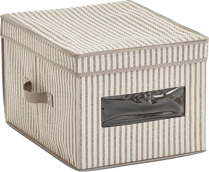ZELLER PRESENT Aufbewahrungsbox Stripes aus Vlies beige