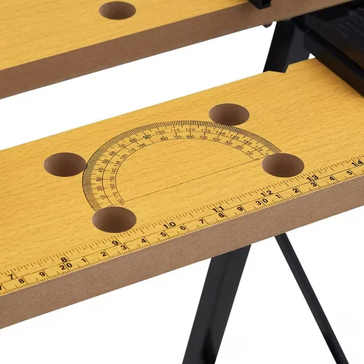 Relaxdays Klappwerkbank mit Spannbacken tragbar Werkstatt
