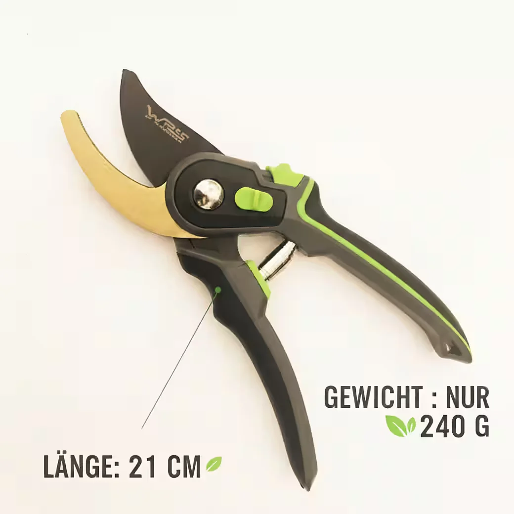 WP-S Bypass Gartenschere SK5-Stahl, Antihaft, verstellbar, 20 mm