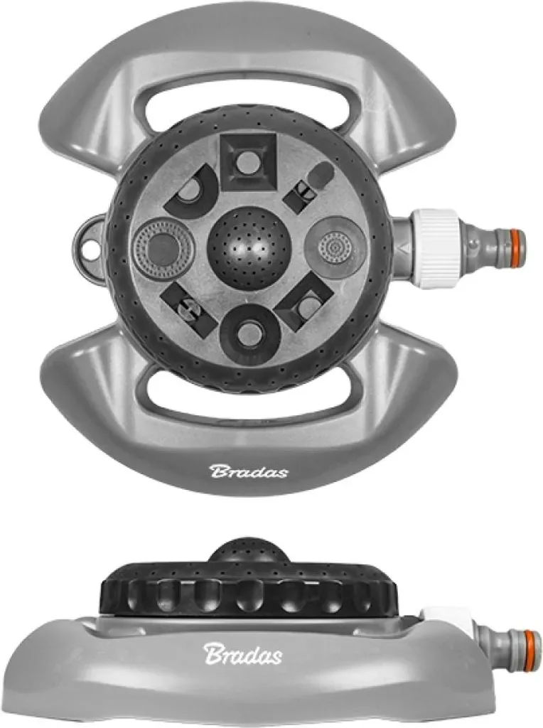 Bradas White Line Rasensprenger 8 Funktionen grau