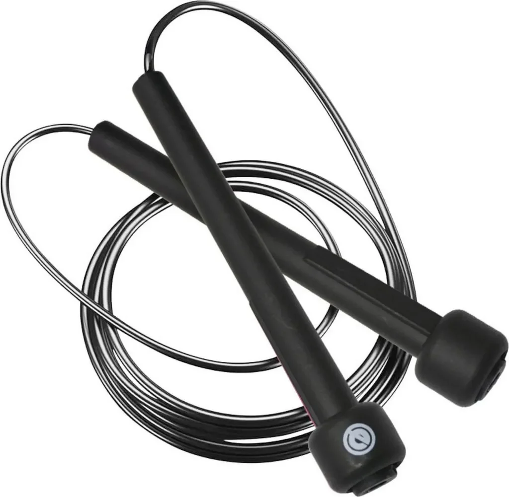 Enero Fit Speed Rope Springseil PVC 285 cm verstellbar Schwarz Fitness