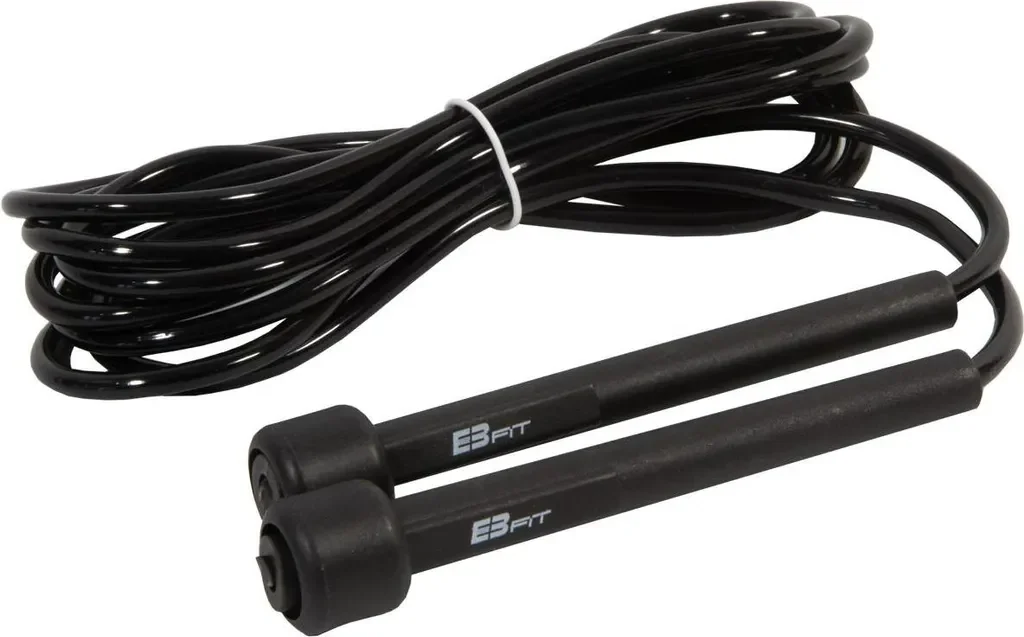 Enero Fit Speed Rope Springseil PVC 285 cm verstellbar Schwarz Fitness