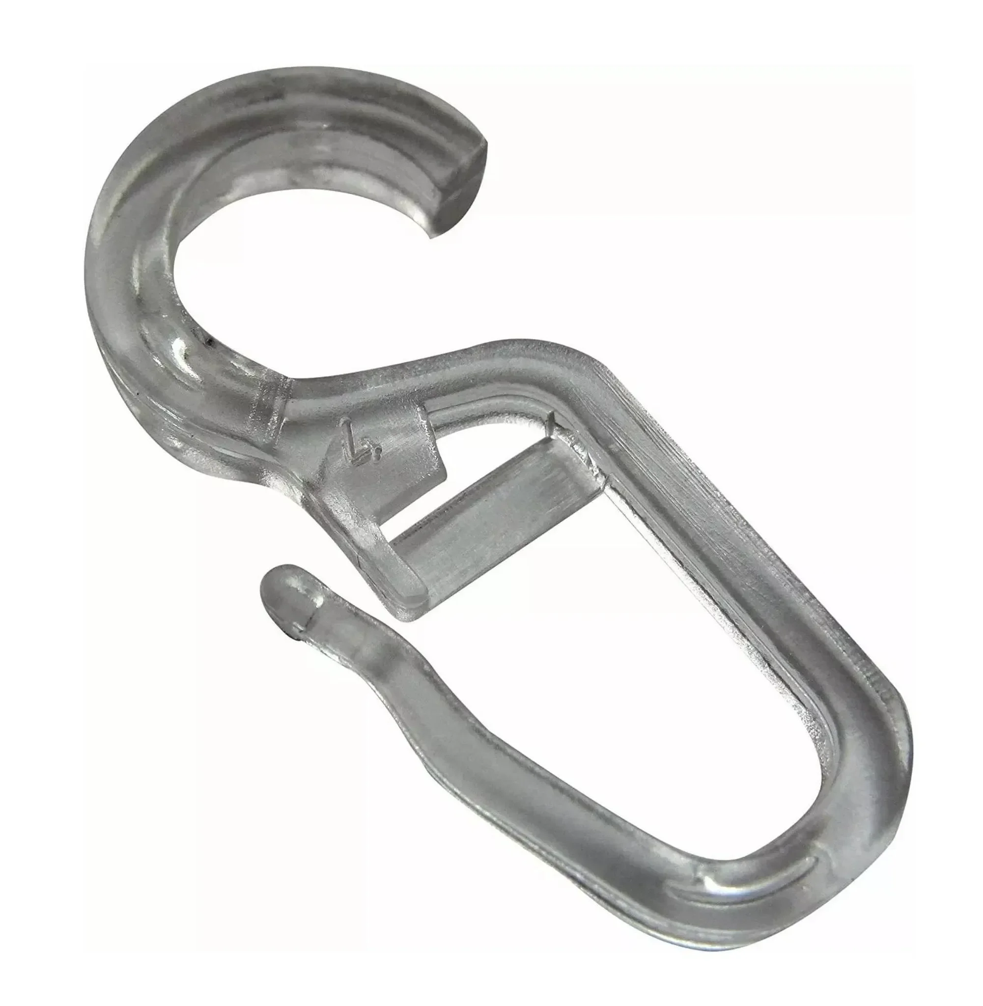 Überklipshaken für Gardinen – Transparent, 50er-Set