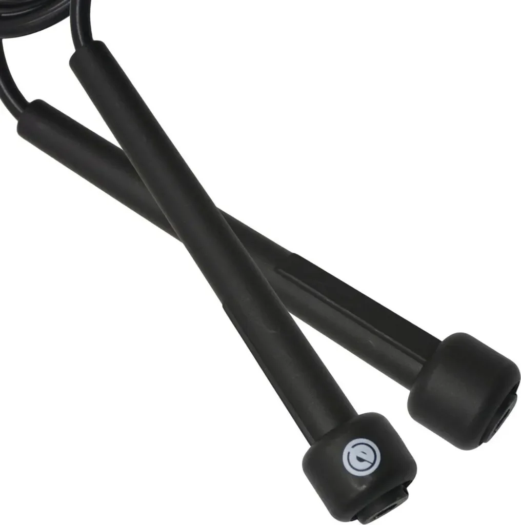 Enero Fit Speed Rope Springseil PVC 285 cm verstellbar Schwarz Fitness