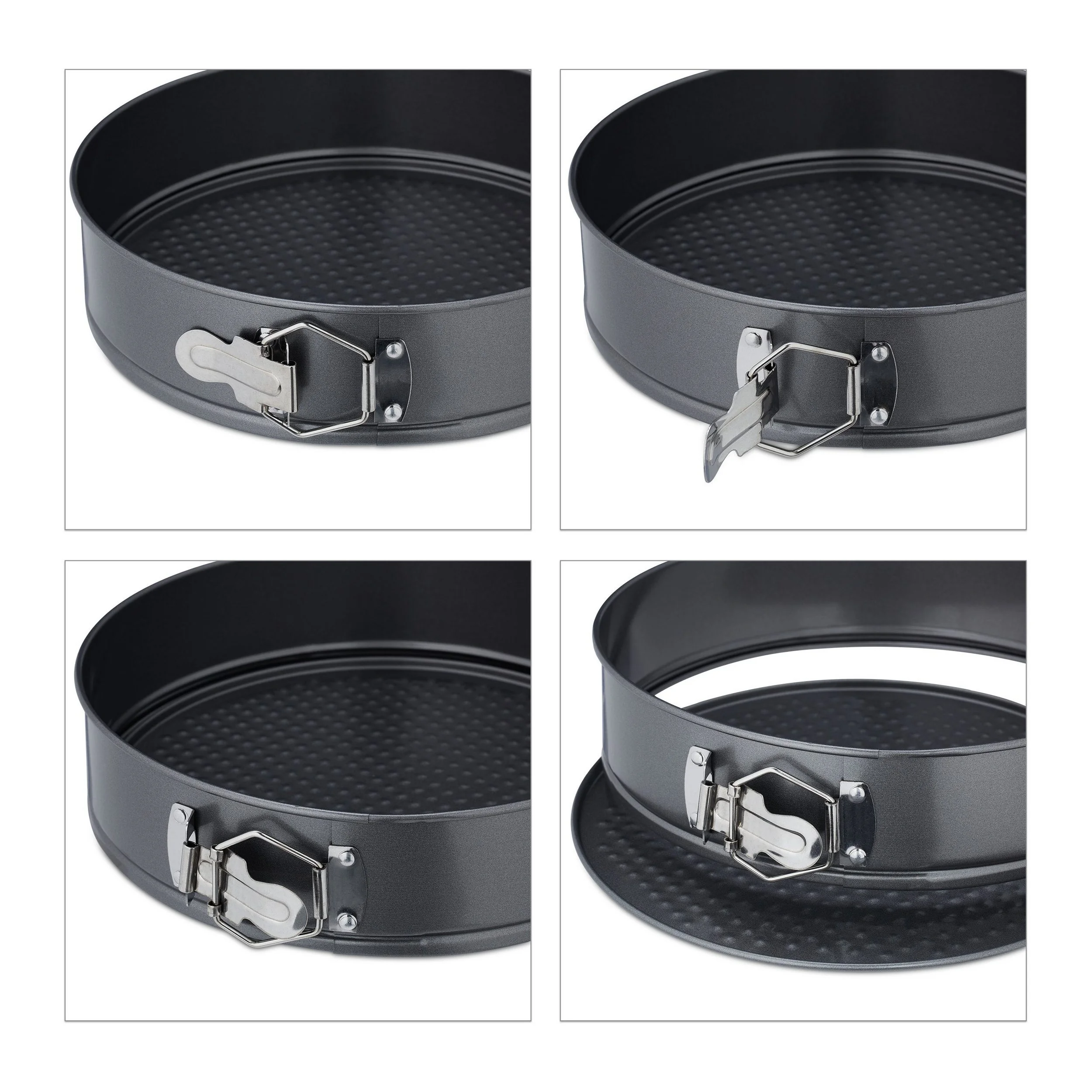 Relaxdays Springform Set 3 teilig Backformen