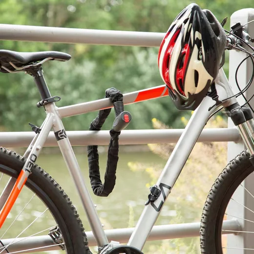 Relaxdays Kettenschloss SECURE 100 cm Fahrradschloss