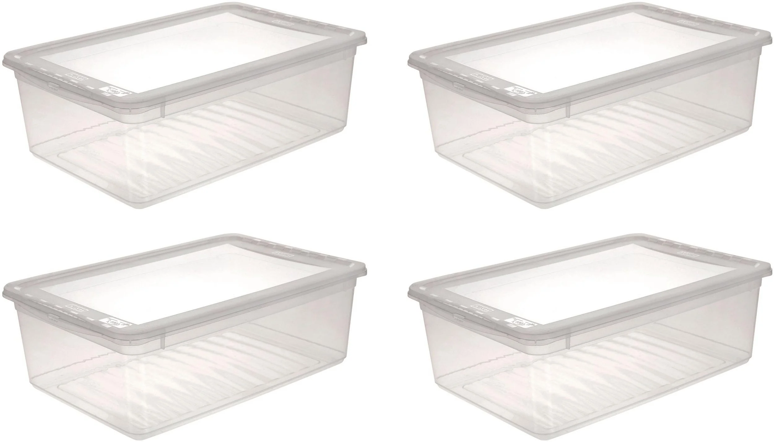 KEEEPER Aufbewahrungsbox bea Set 4 Stück 3 x 11 L Air Control-System