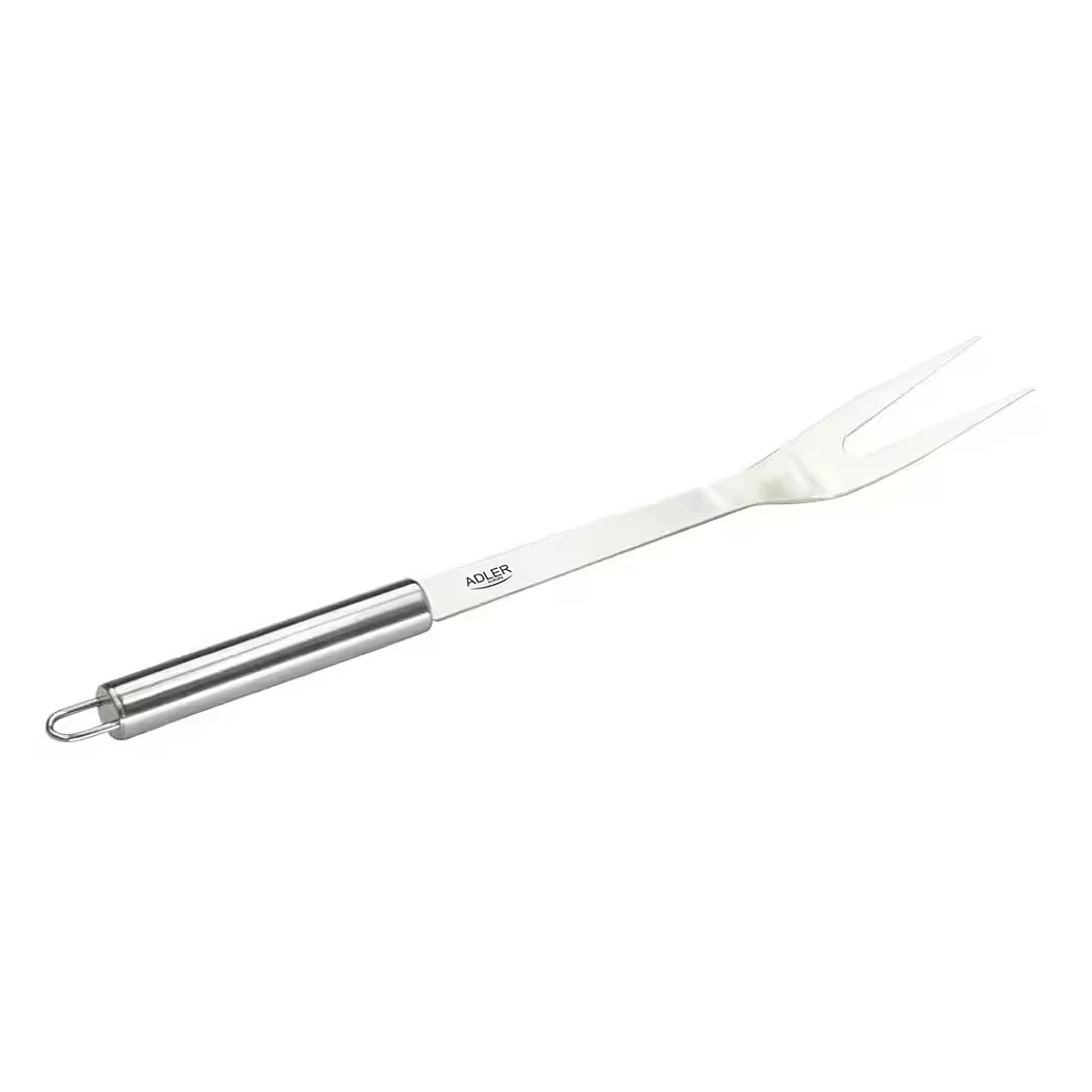 ADLER Grillbesteck AD 6728 Edelstahl Zange Gabel Pfannenwender Set